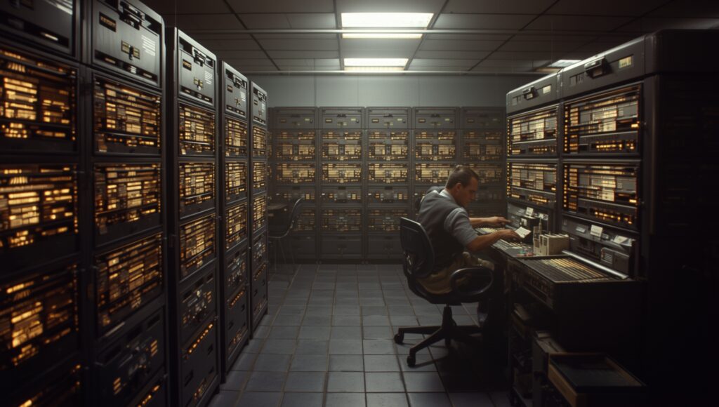computer lab from the 1960s